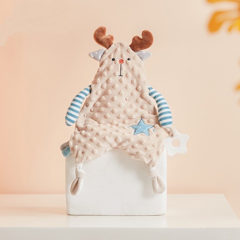 Baby Appease Towel Nursing Teether Kawaii Bunny Ears Newborn Face Towel Baby Toddler Comfort Sleeping Cuddling Towel Doll Toys - Image 7