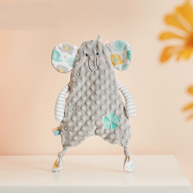 Baby Appease Towel Nursing Teether Kawaii Bunny Ears Newborn Face Towel Baby Toddler Comfort Sleeping Cuddling Towel Doll Toys - Image 9