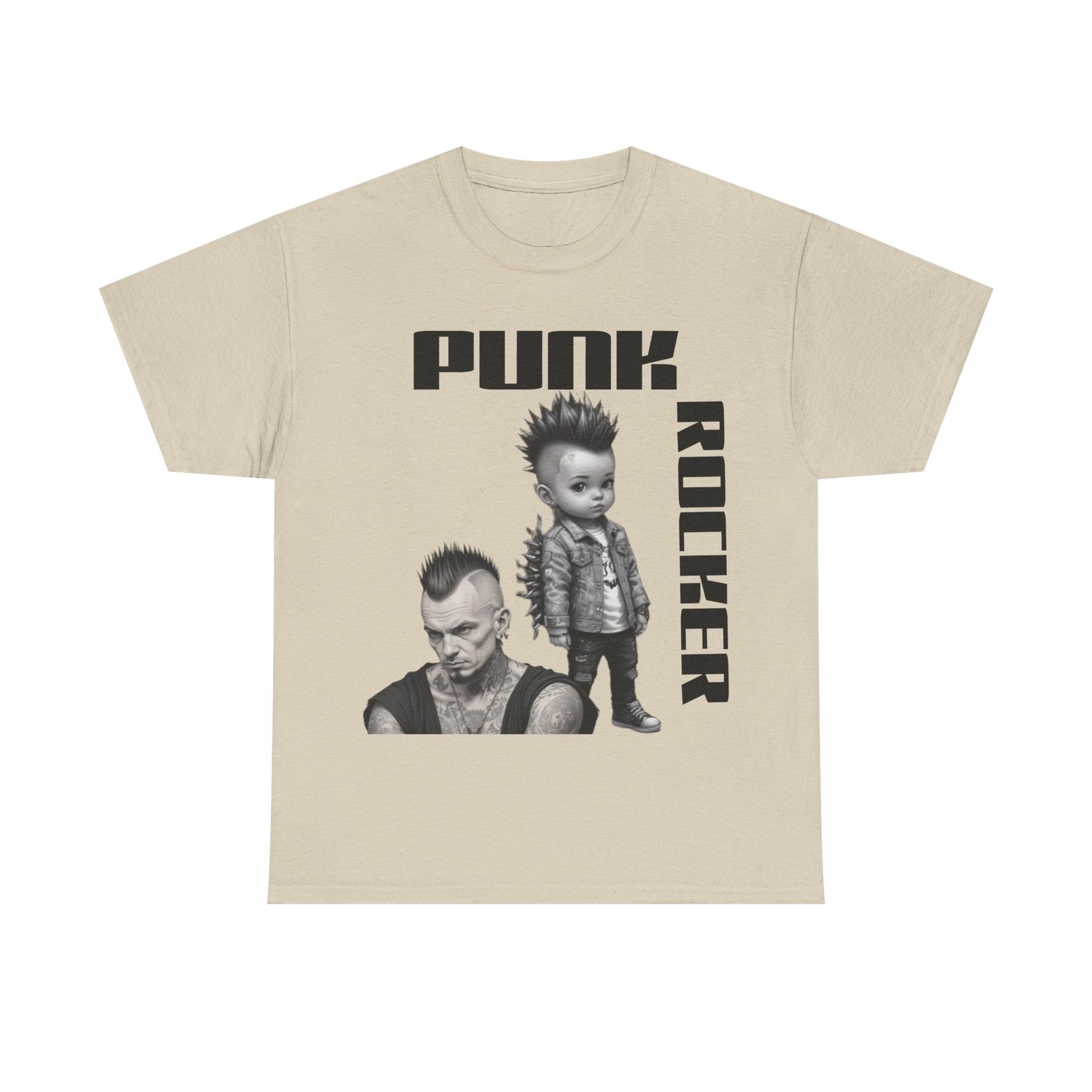 Punk Mother Daughter Father Son Grandparents Grandkids Matching Unisex Heavy Cotton Tee - Image 9