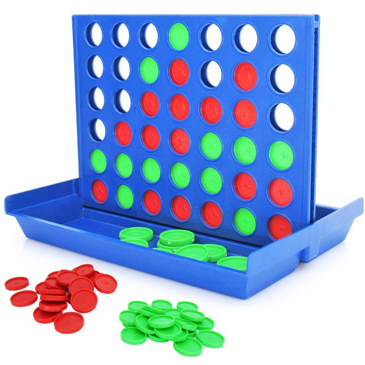 4 In A Row Four In A Line Board Game Family Educational Toy Kids Game Three-Dimensional Backgammon For Entertainment - Image 4