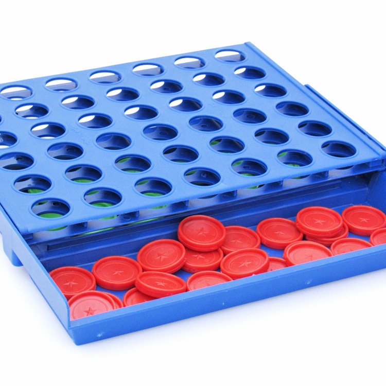 4 In A Row Four In A Line Board Game Family Educational Toy Kids Game Three-Dimensional Backgammon For Entertainment - Image 5