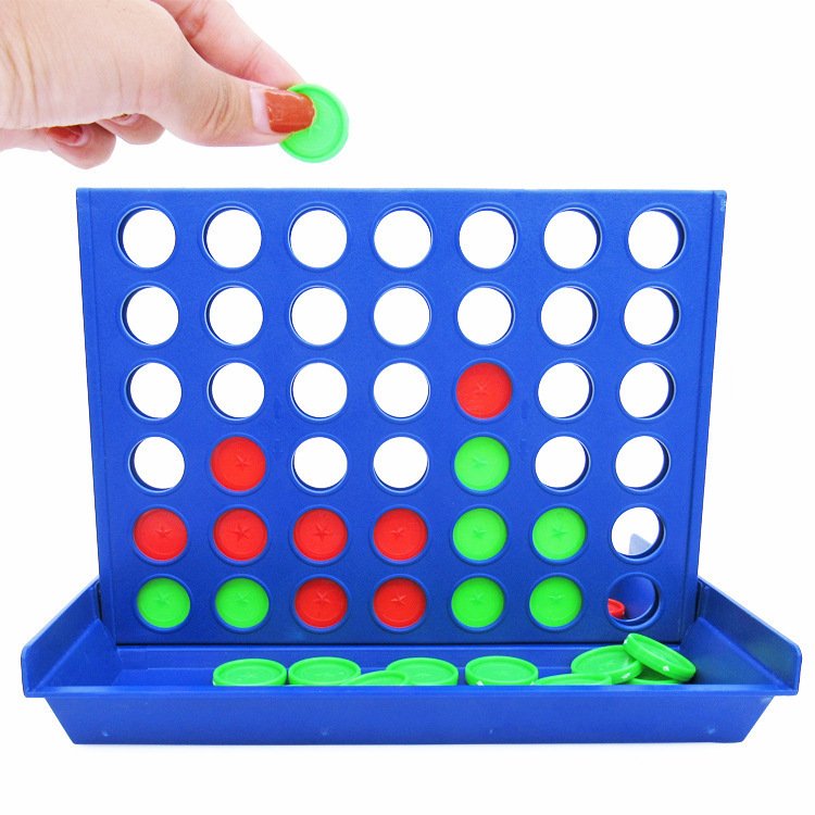 4 In A Row Four In A Line Board Game Family Educational Toy Kids Game Three-Dimensional Backgammon For Entertainment - Image 3