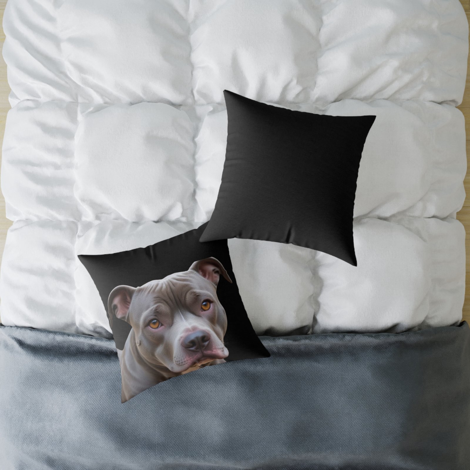 Staffordshire Bull Terrier Square Poly Canvas Pillow - Image 12