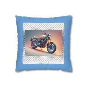 Scrambling Bikes Square Poly Canvas Pillowcase