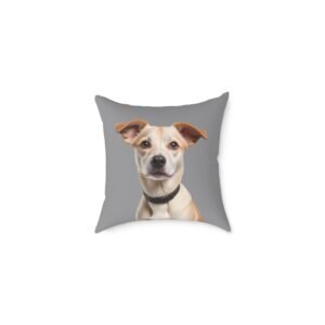 Jack Russell Square Poly Canvas Pillow