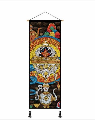 Chinese Tibetan Culture Canvas Poster Wall Art Painting - Image 7