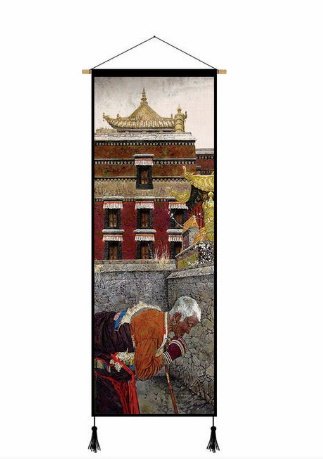 Chinese Tibetan Culture Canvas Poster Wall Art Painting - Image 10