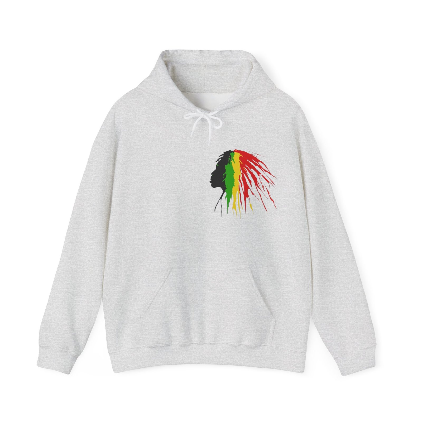Quote Rasta Reggae Jamaica Hoodie Unisex Heavy Blend™ Hooded Sweatshirt 08 - Image 5