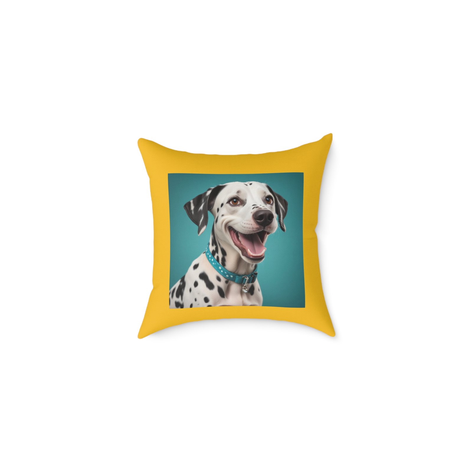 Dalmatian Pet Dog Puppy Cushion 08 Square Poly Canvas Pillow 08