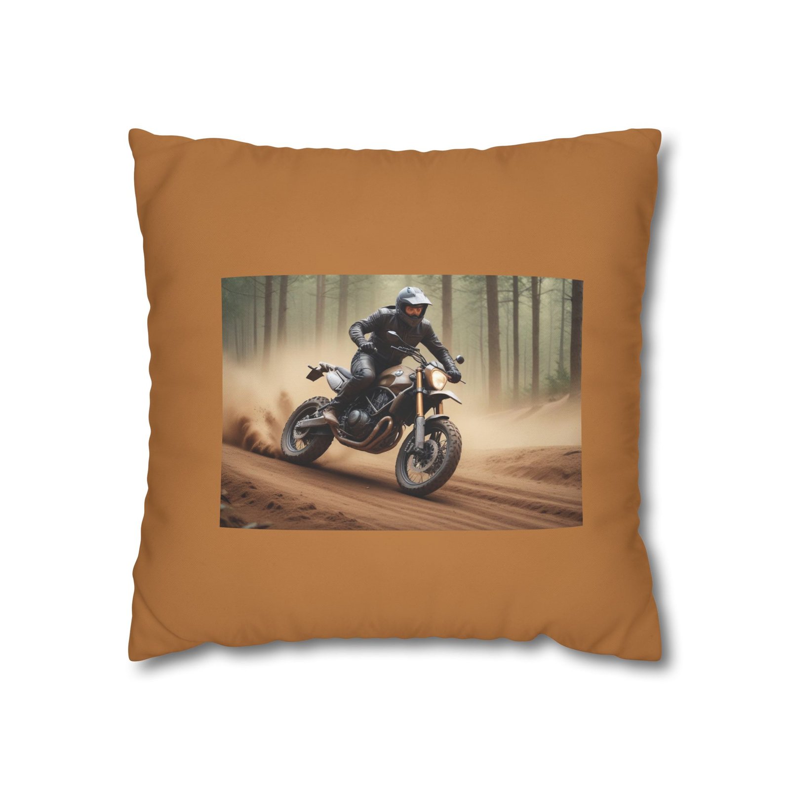 Scrambling Bikes Square Poly Canvas Pillowcase - Image 5