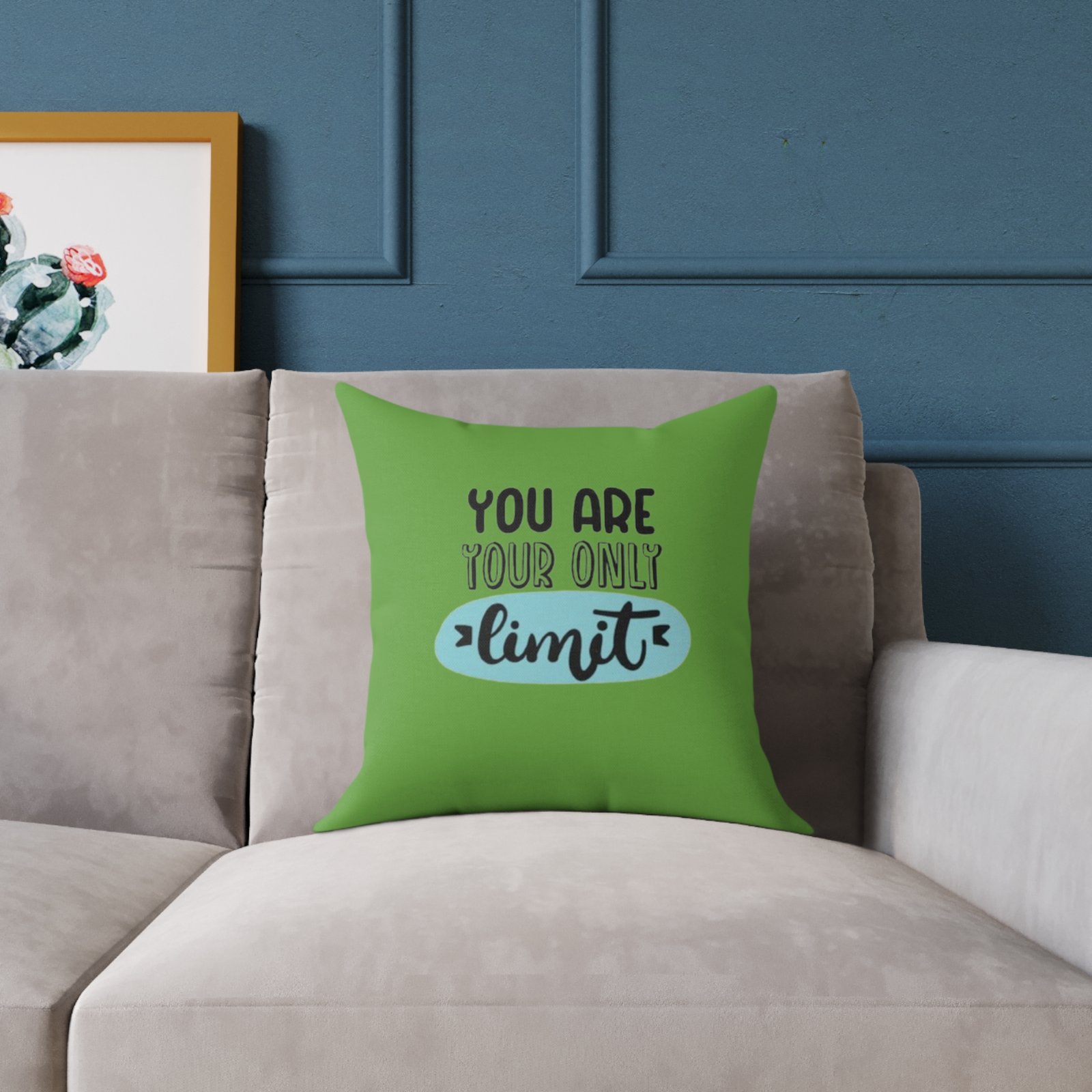 Positivity Self Help Square Poly Canvas Pillow - Image 3