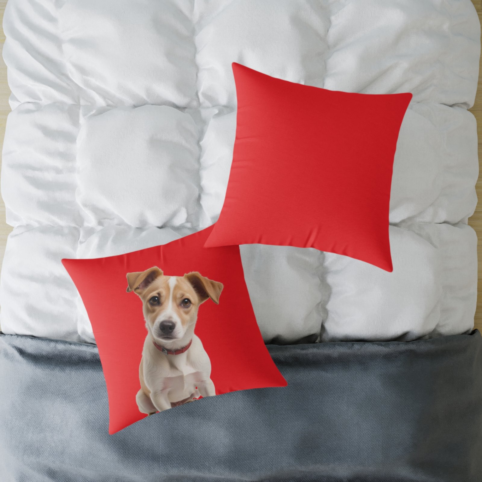Jack Russell Square Poly Canvas Pillow - Image 16
