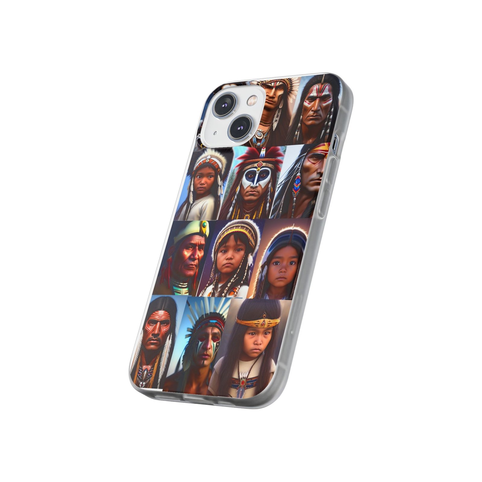Indian nativ chief Flexi Cases men’s gift Mother’s Day fathers gift grandad phone grandma Xmas teen case dad cover kids mobile - Image 4