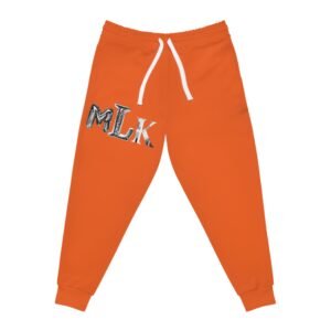 Athletic Joggers with MLK Design, Comfortable Jogging Pants, Sportswear Gift, Activewear, Fitness Apparel, Red Joggers