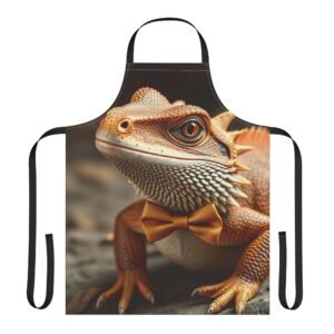 Bearded Dragon  Apron | 5-Color Straps | Perfect for Cooking, BBQ, Gift