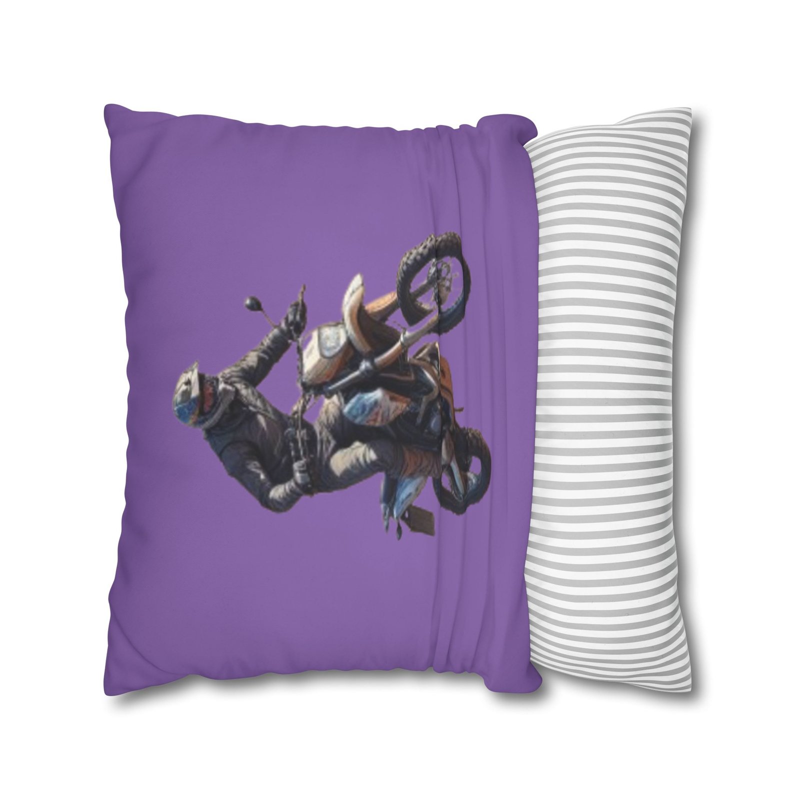 Scrambling Bikes Square Poly Canvas Pillowcase - Image 14