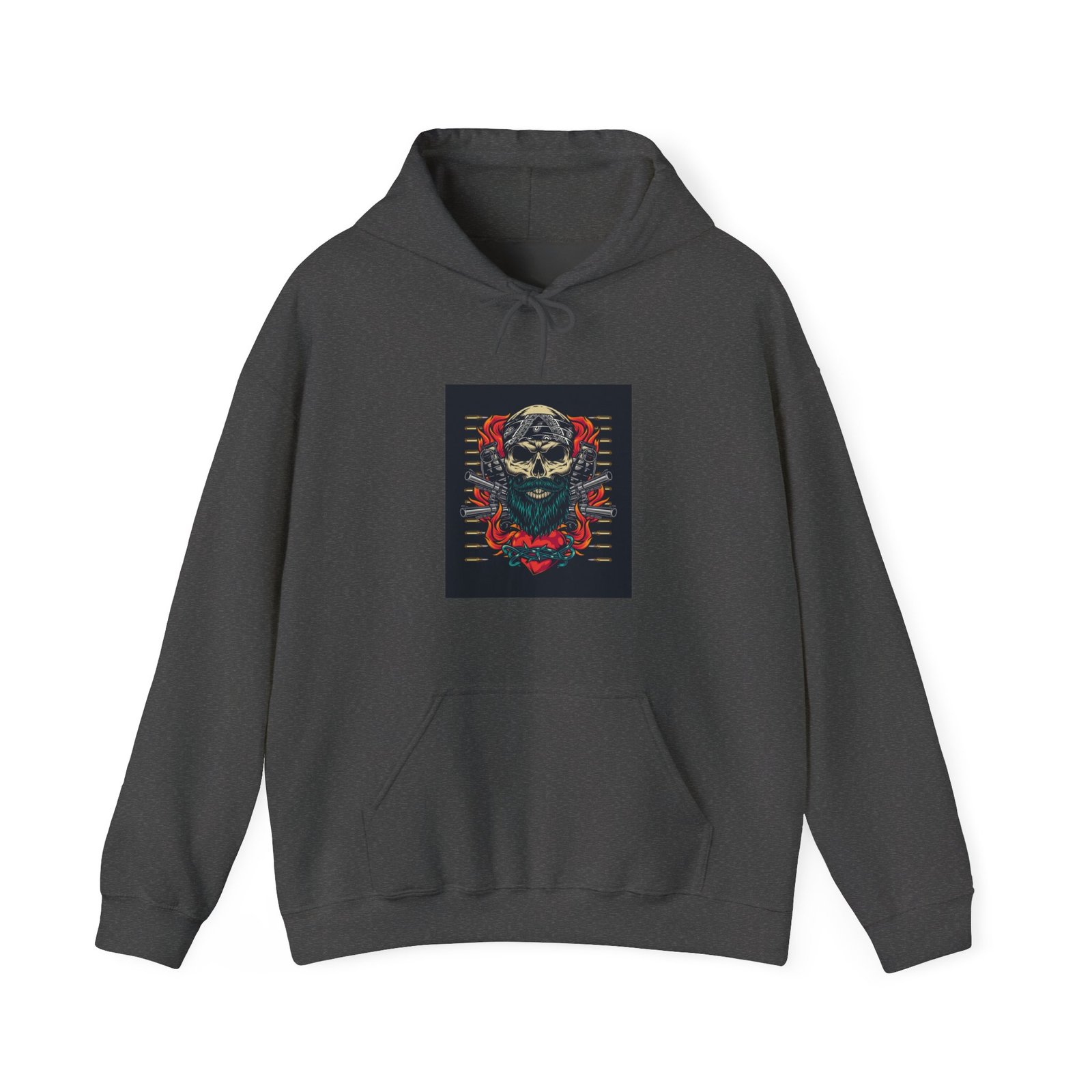 Skull Tattoo Unisex Heavy Blend™ Hooded Sweatshirt - Image 37