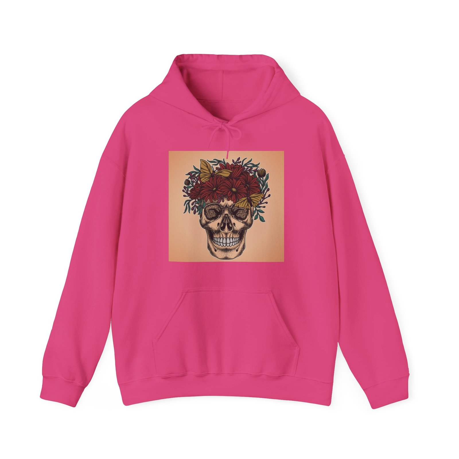 Skull Roses Tattoo Flowers Hoodie, Gothic Sweatshirt, Edgy Pullover, Dark Floral - Image 61