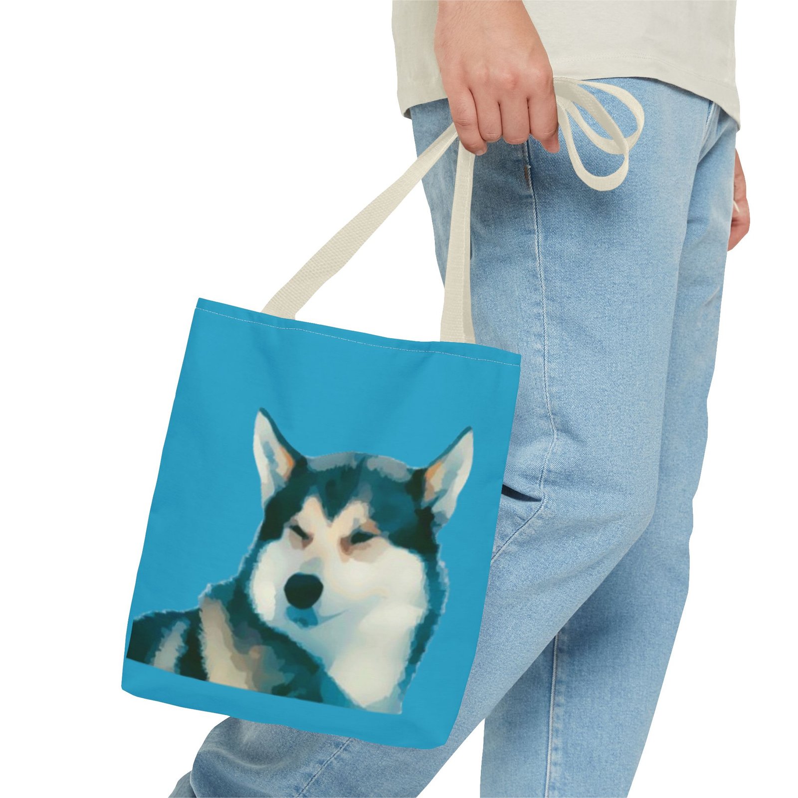 Husky Malumite Pet Lover Tote Bag - Stylish Dog Lover's Accessory - Image 15