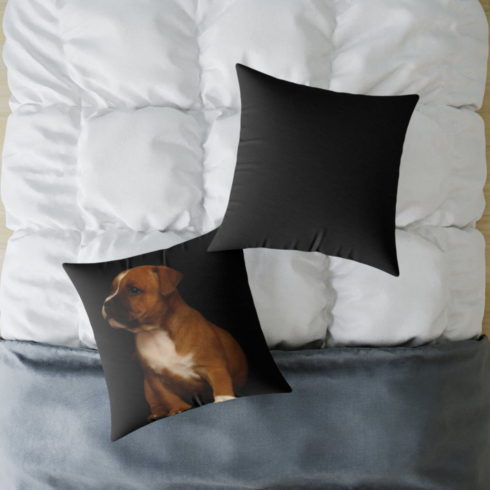 Staffordshire Bull Terrier Square Poly Canvas Pillow - Image 16