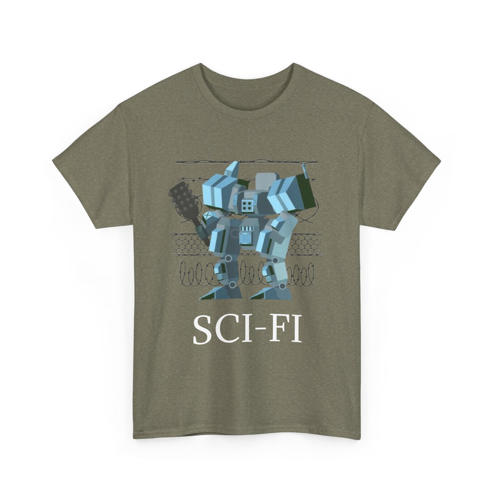 Sci-Fi Robot Futuristic Tee, Unisex Cotton T-Shirt, Geeky Clothing, Perfect Gift for Sci-Fi Lovers, Casual Wear, Unique Graphic Tee - Image 35