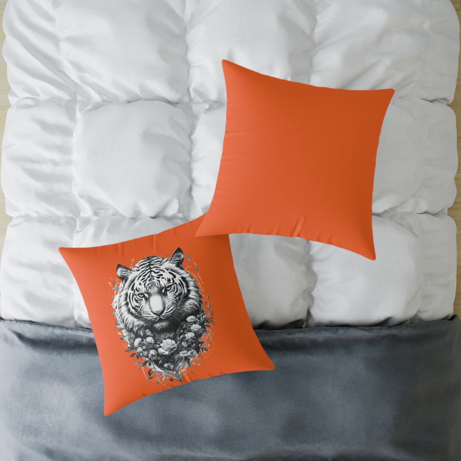 Tiger Square Poly Canvas Pillow - Image 16