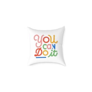 Positivity Self Help Square Poly Canvas Pillow