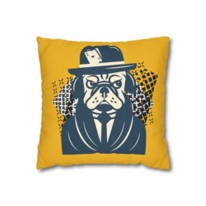 Gangster Square Poly Canvas Pillowcase