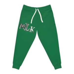 Athletic Joggers with MLK Design, Comfortable Jogging Pants, Sportswear Gift, Activewear, Fitness Apparel, Red Joggers