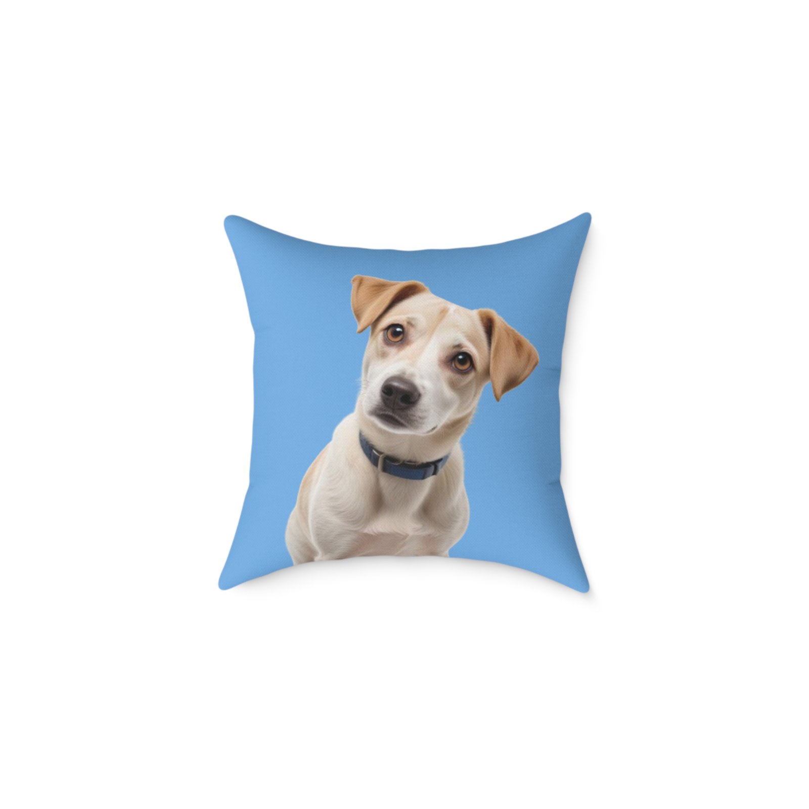 Jack Russell Square Poly Canvas Pillow - Image 5