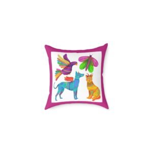 Mexico Square Poly Canvas Pillow