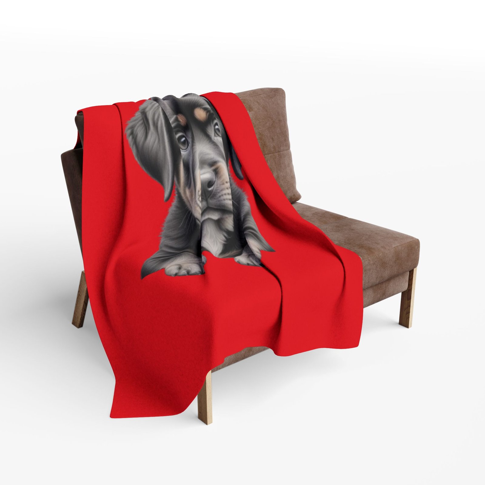 Rottweiller Puppy Arctic Fleece Blanket - Image 8