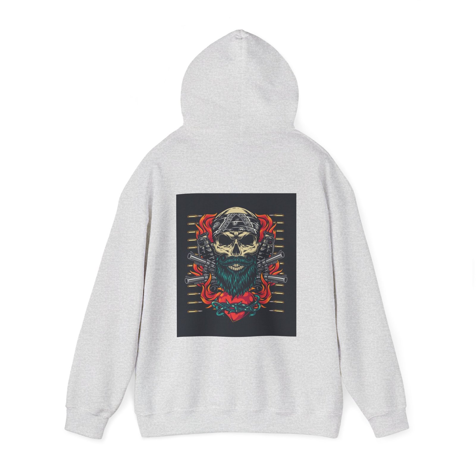 Skull Tattoo Unisex Heavy Blend™ Hooded Sweatshirt - Image 7