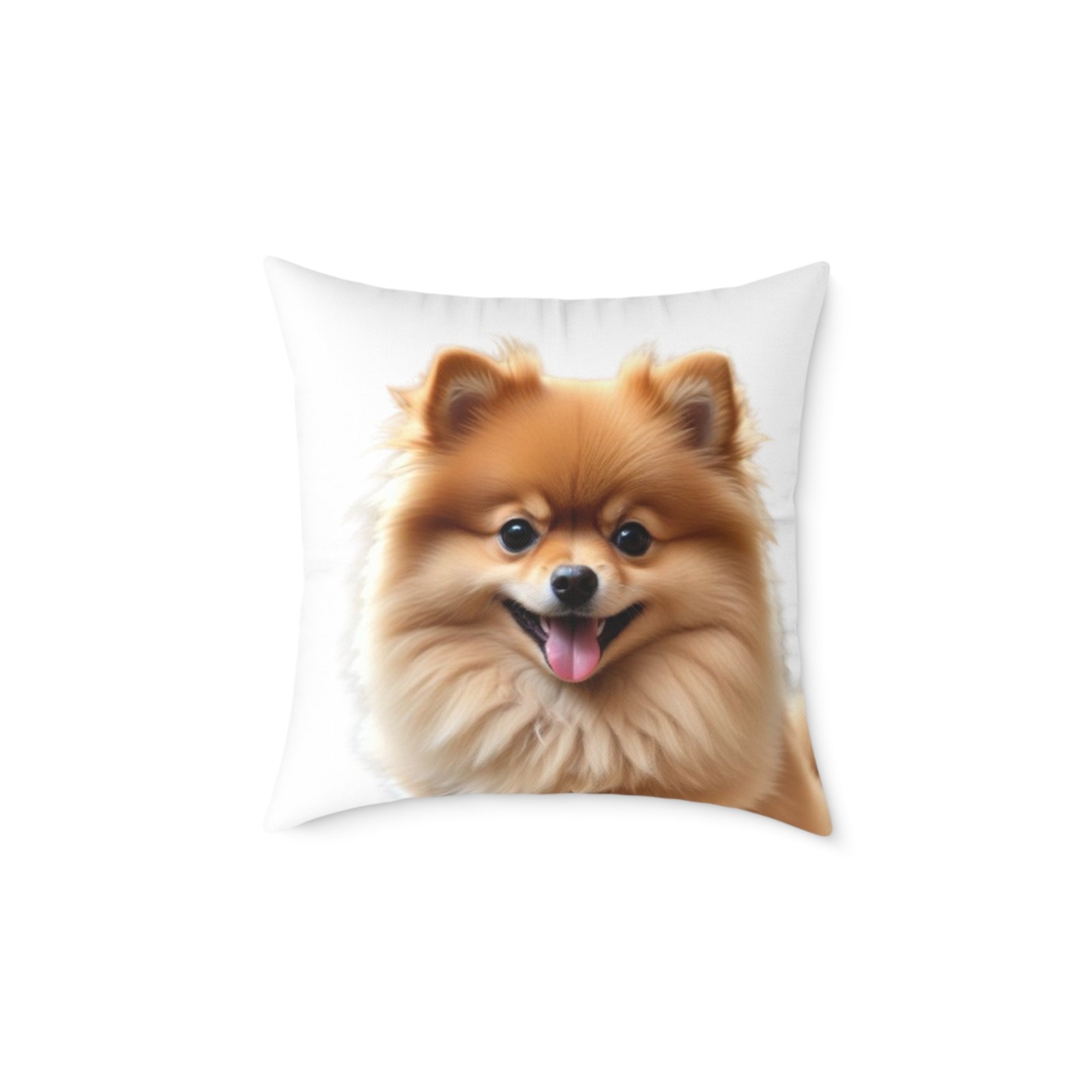 Pomeranian Dog Square Poly Canvas Pillow - Image 9