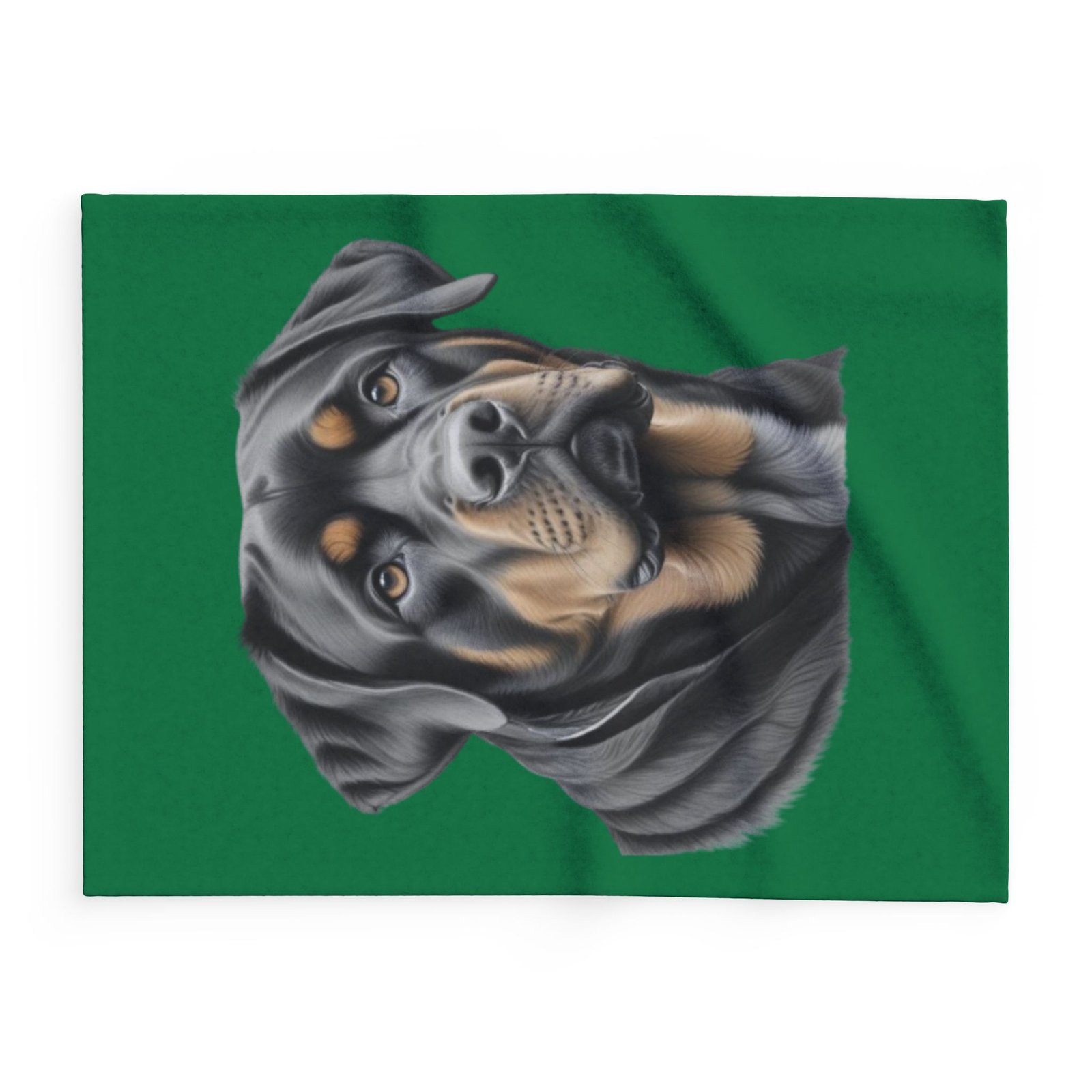 Rottweiller Puppy Arctic Fleece Blanket 08 - Image 2