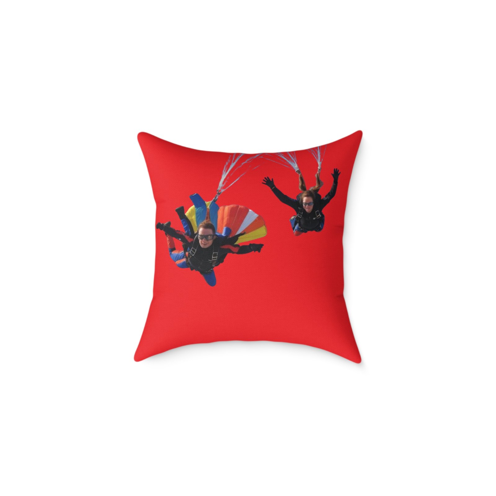 Parachuters Square Poly Canvas Pillow - Image 5