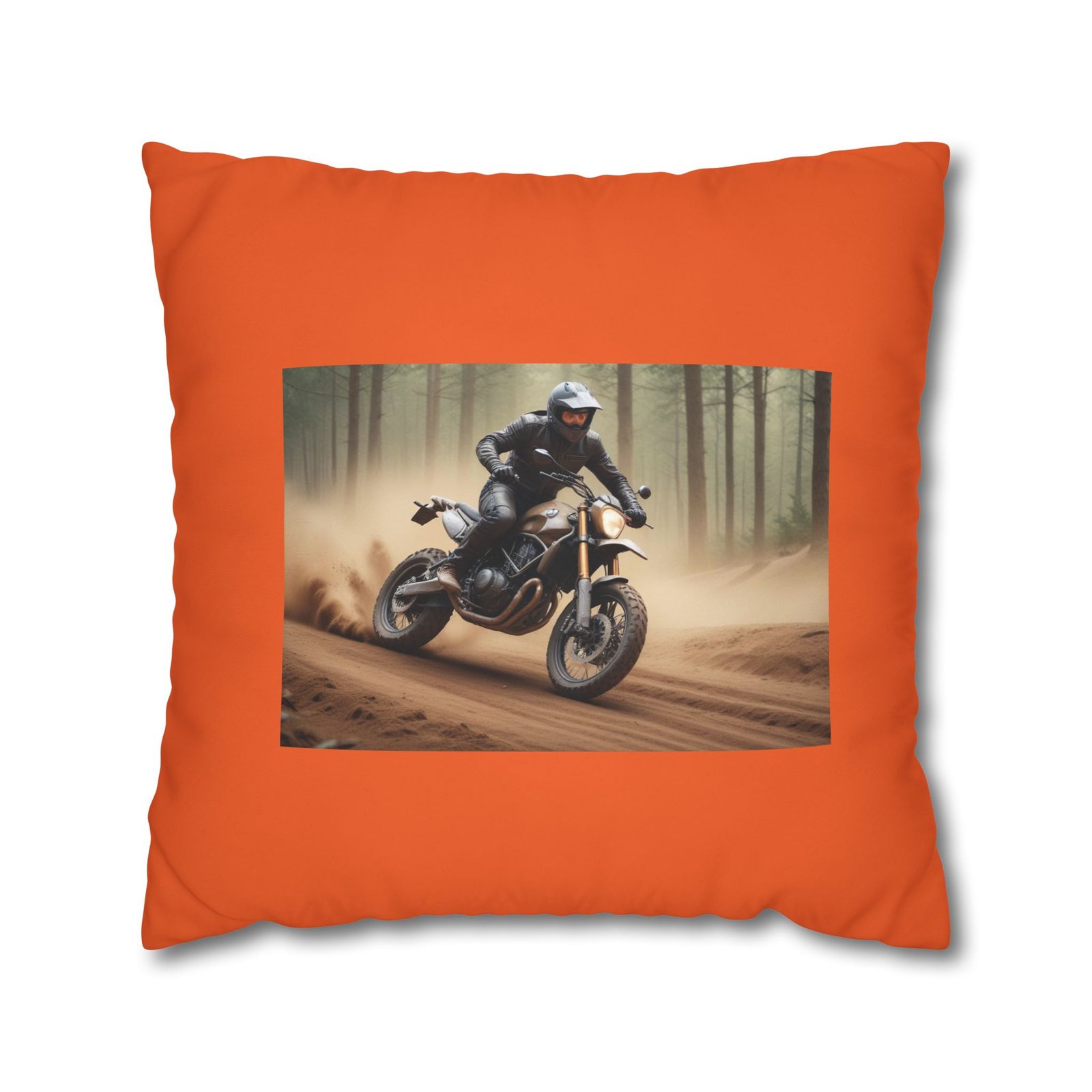 Scrambling Bikes Square Poly Canvas Pillowcase - Image 13