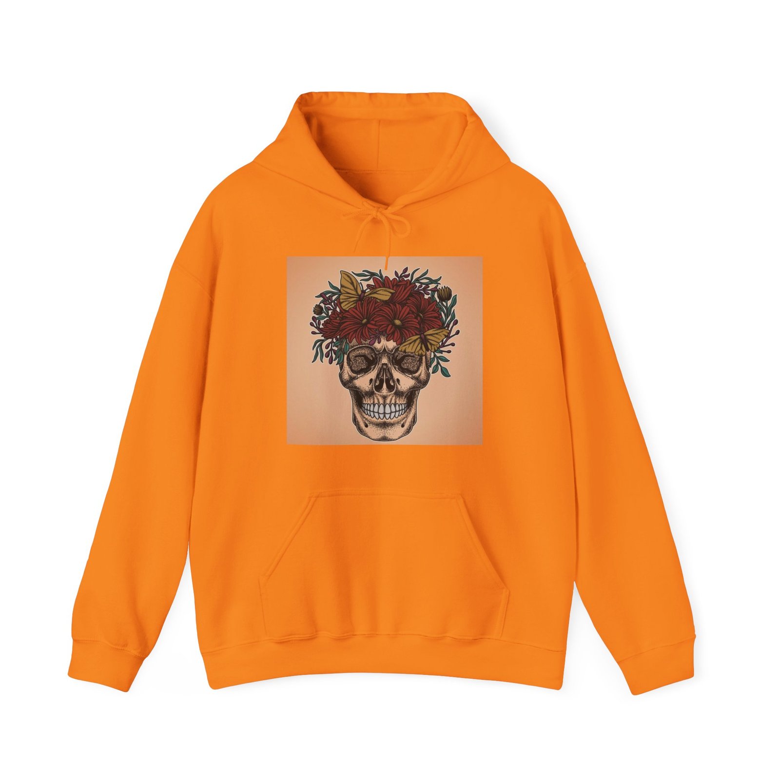 Skull Roses Tattoo Flowers Hoodie, Gothic Sweatshirt, Edgy Pullover, Dark Floral - Image 29