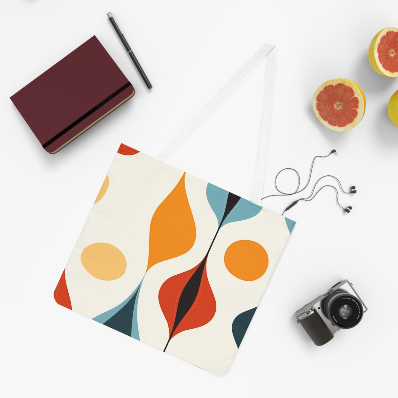 Pattern Shoulder Tote Bag (AOP) - Image 4