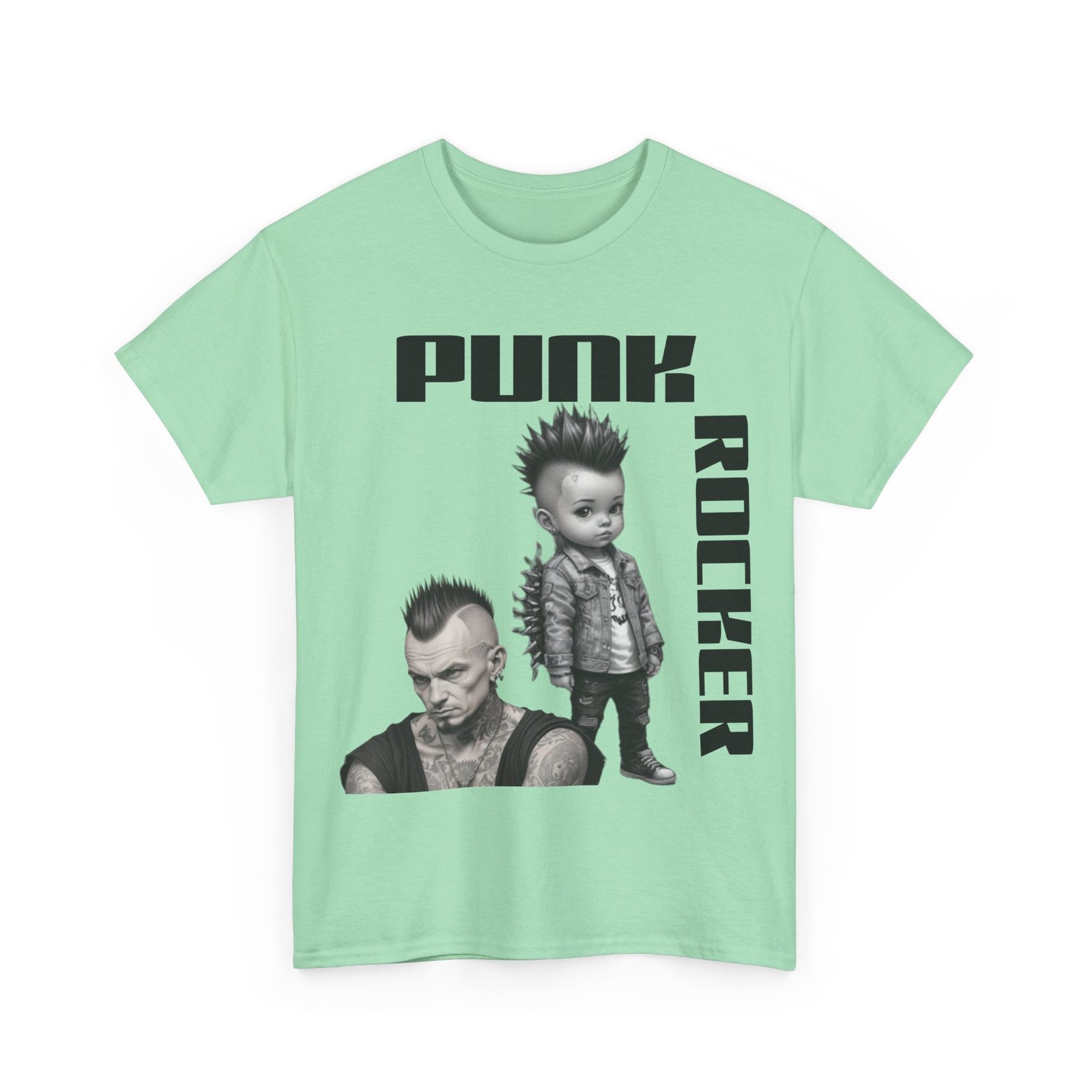 Punk Mother Daughter Father Son Grandparents Grandkids Matching Unisex Heavy Cotton Tee - Image 47
