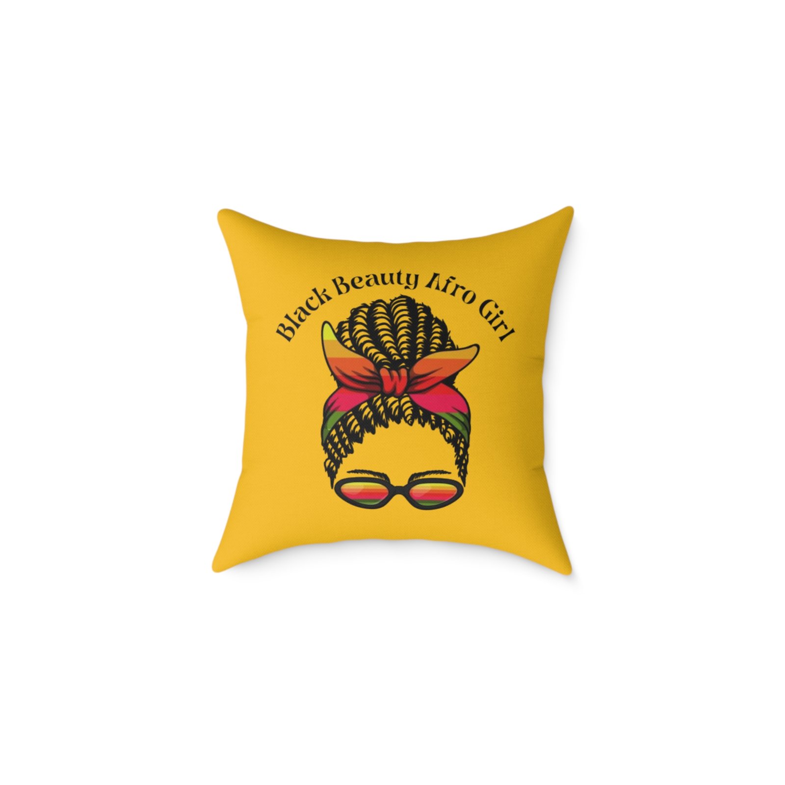 Jamaica Reggae Rasta Music Spliff Cannabis Square Poly Canvas Pillow 08 - Image 5