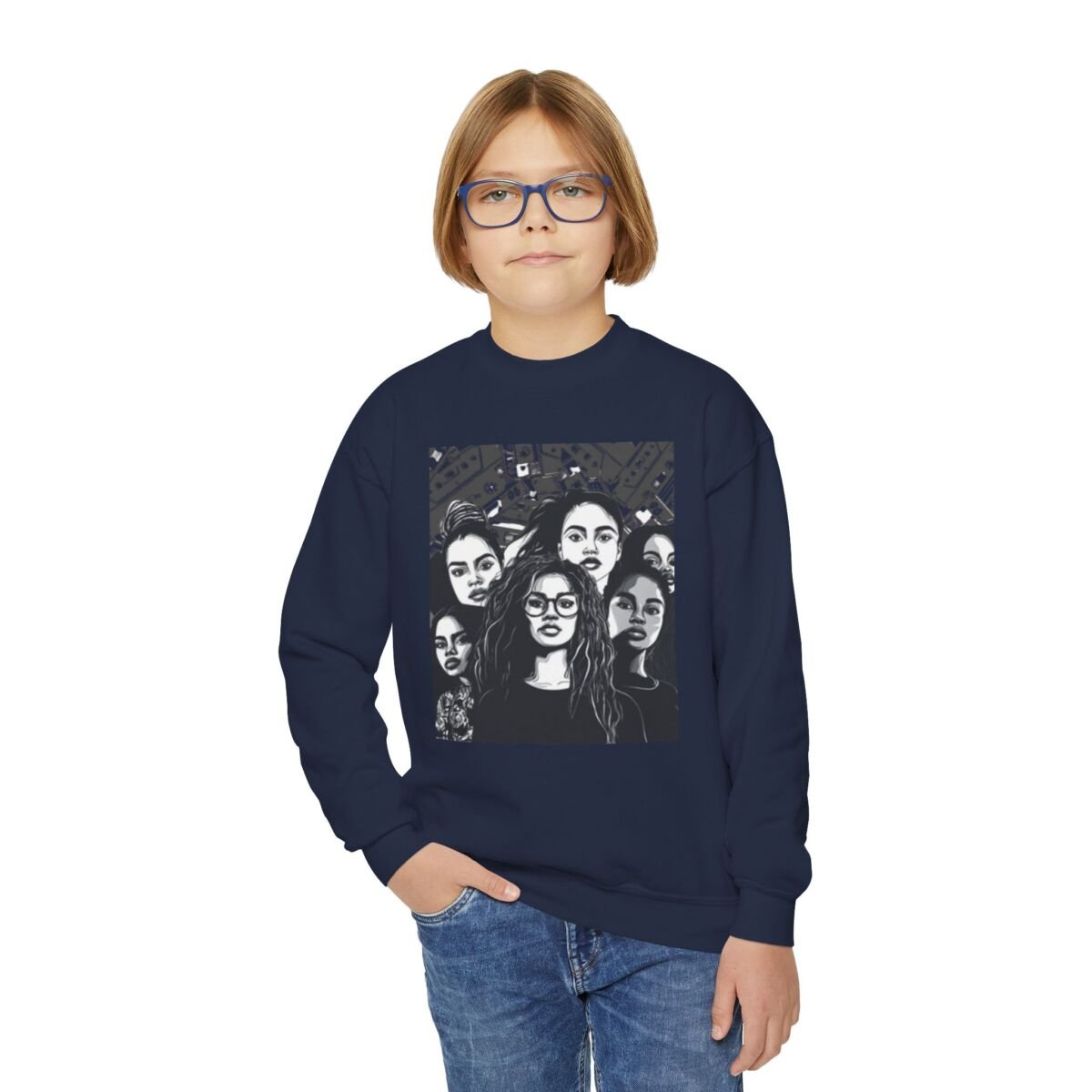 Another Level Brand Youth Crewneck Sweatshirt - Image 31
