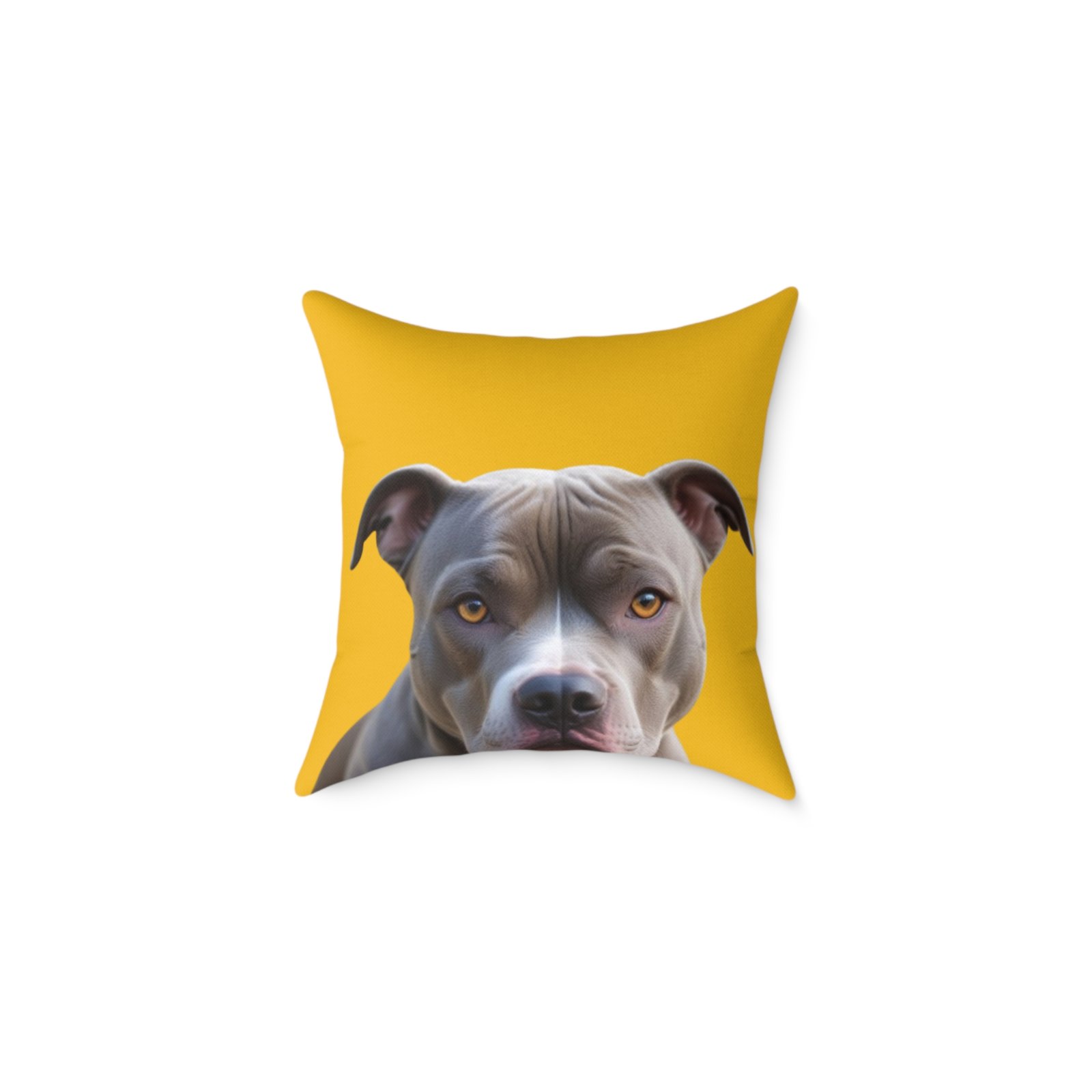 Staffordshire Bull Terrier Square Poly Canvas Pillow - Image 5