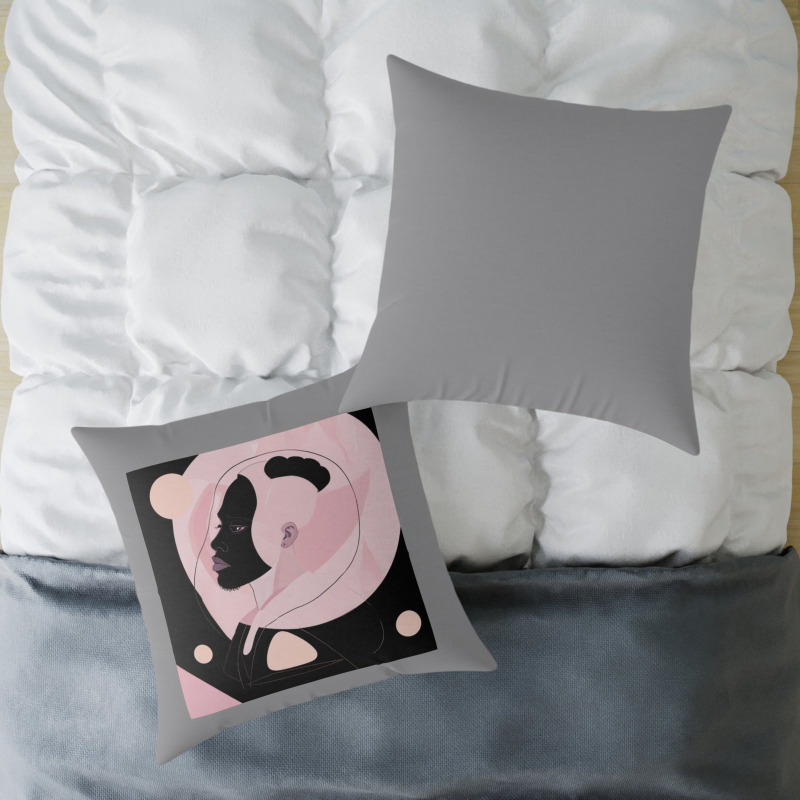 Abstract Square Poly Canvas Pillow - Image 20