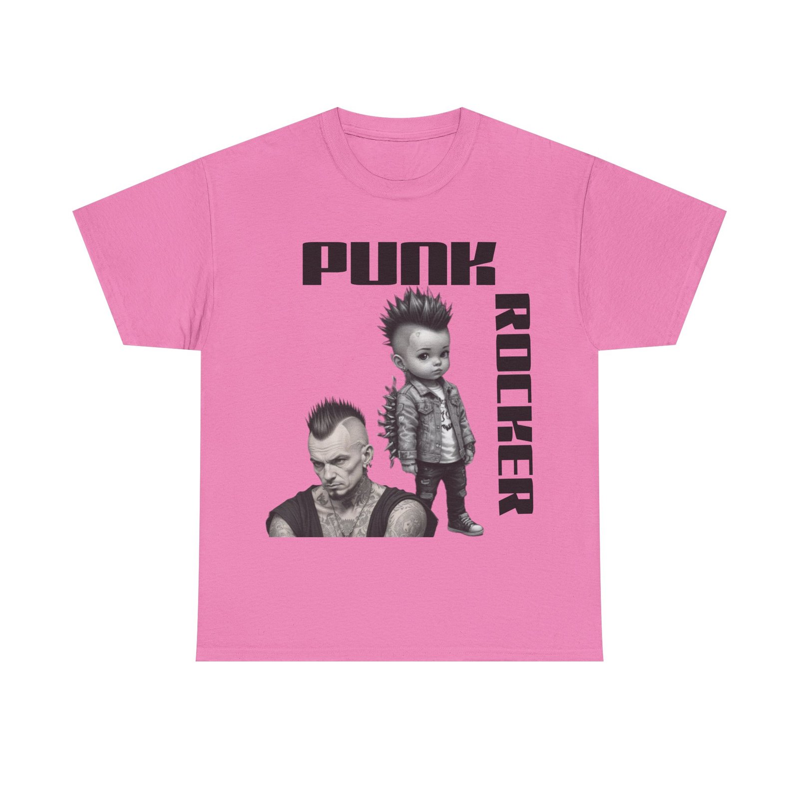 Punk Mother Daughter Father Son Grandparents Grandkids Matching Unisex Heavy Cotton Tee - Image 61
