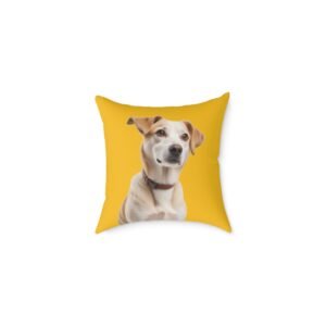 Jack Russell Square Poly Canvas Pillow