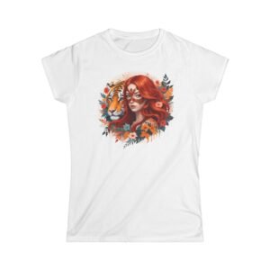 Tiger Lady Art Design Tattoo Soft  style Tshirt