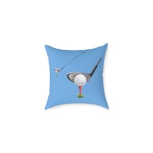 Golf Design Square Poly Canvas Pillow
