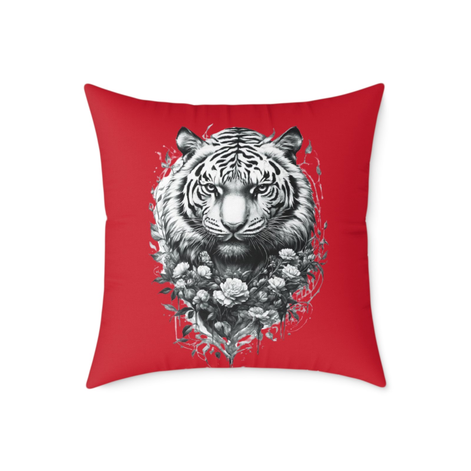 Tiger Square Poly Canvas Pillow - Image 13