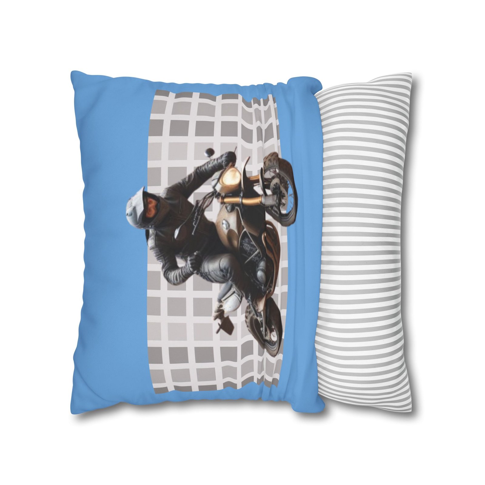 Scrambling Bikes Square Poly Canvas Pillowcase - Image 10